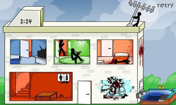 火柴人汽车旅馆中文修改版 游戏截图